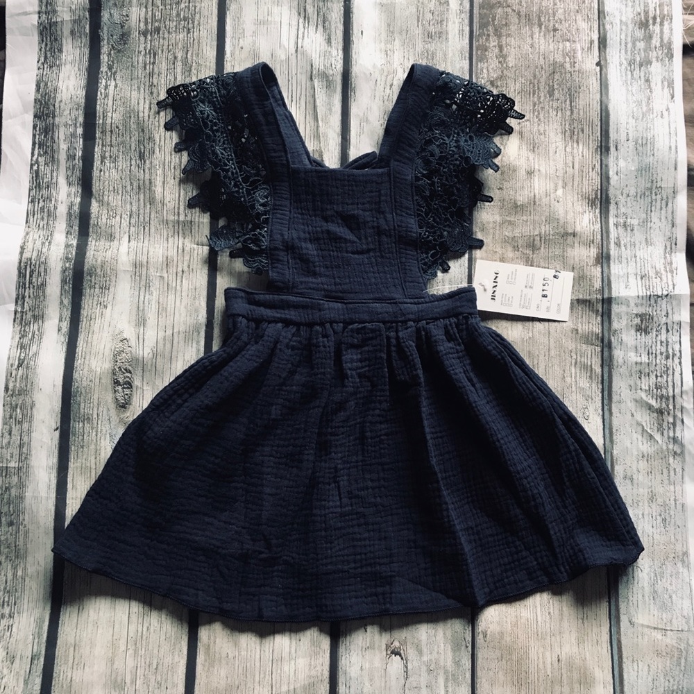 Brand New Navy Gauze Dress Size 2T